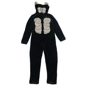 Briefly Stated Gorilla One Piece Mens Sz M Costume Pajama Plush Cosplay Kigurumi